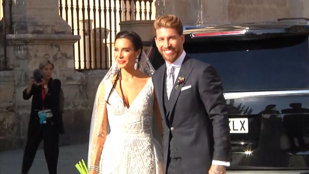 La emoción invade la boda de Sergio Ramos y Pilar Rubio
