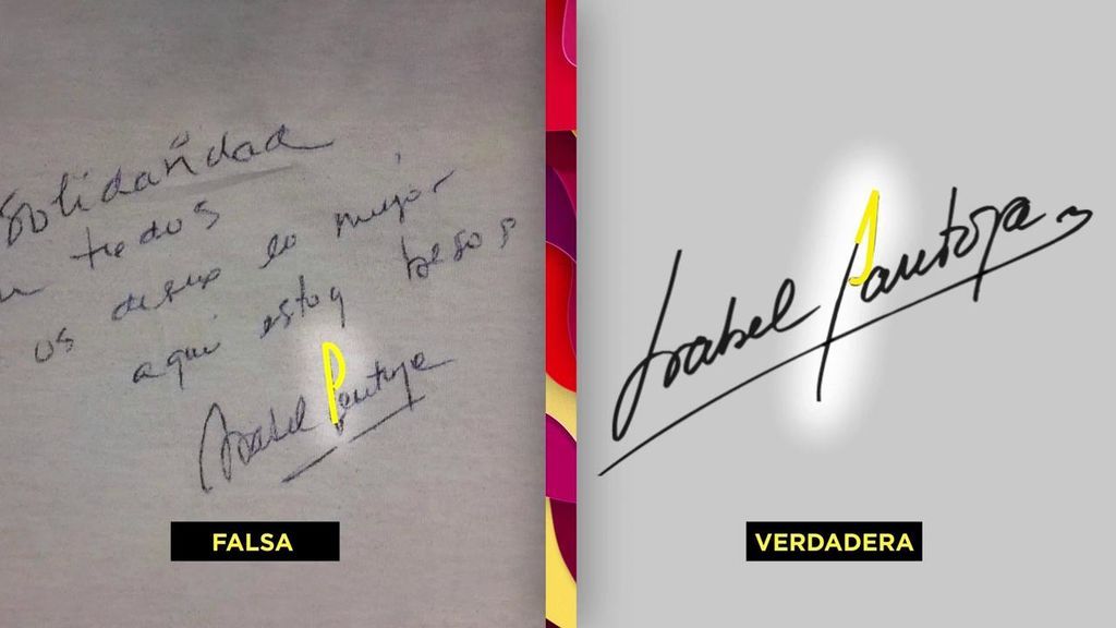 Una fan denuncia que Anabel Pantoja le habría dado un autógrafo falso de Isabel