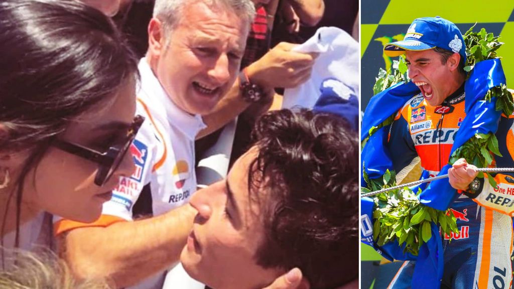 El beso entre Lucía Rivero y Marc Márquez tras su victoria en el GP de Cataluña: "Sigue haciendo tan feliz a los tuyos" El beso entre Lucía Rivero y Marc Márquez tras su victoria en el GP de Cataluña: "Sigue haciendo tan feliz a los tuyos"