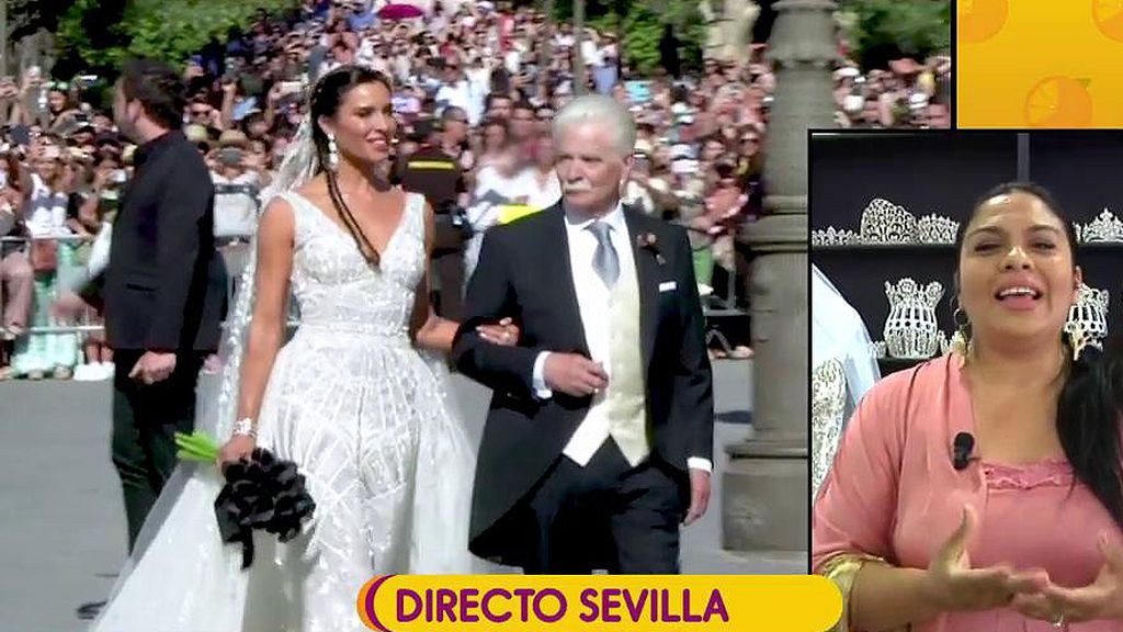 Saray Montoya analiza el look de novia de Pilar Rubio: “Ha acertado en el vestido, en el ramo, en el peinado en el velo”