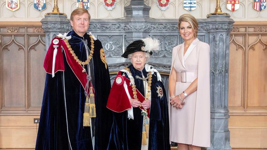 Guillermo y Máxima de Holanda posan con Isabel II
