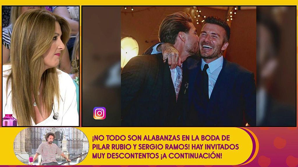 Hay un trasfondo comercial en la asistencia de David y Victoria Beckham en la boda de Sergio Ramos y Pilar Rubio, según Laura Fa