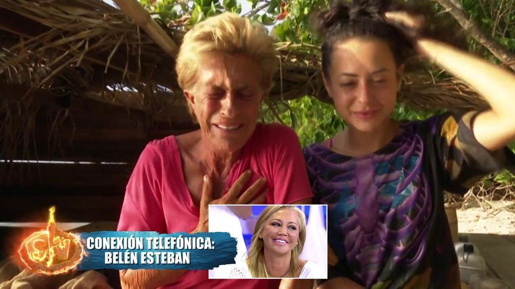 Belén Esteban llama a Chelo para darle ánimos Belén Esteban llama a Chelo para darle ánimos
