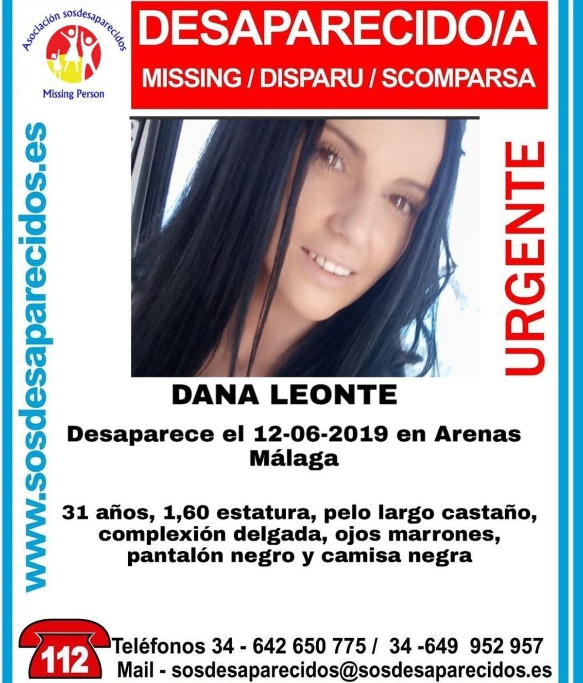 Buscan a una joven desaparecida hace 11 días en Arenas, Málaga