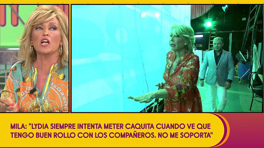Mila Ximénez, a punto de abandonar 'Sálvame' tras una discusión con Lydia Lozano