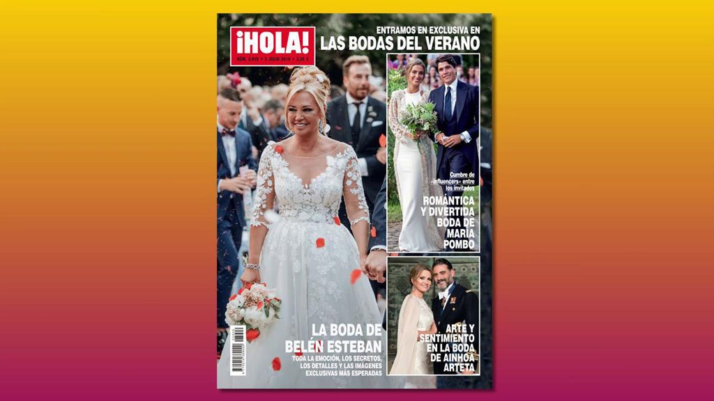 Exclusiva: adelantamos la portada de la boda de Belén Esteban en la revista ‘Hola’