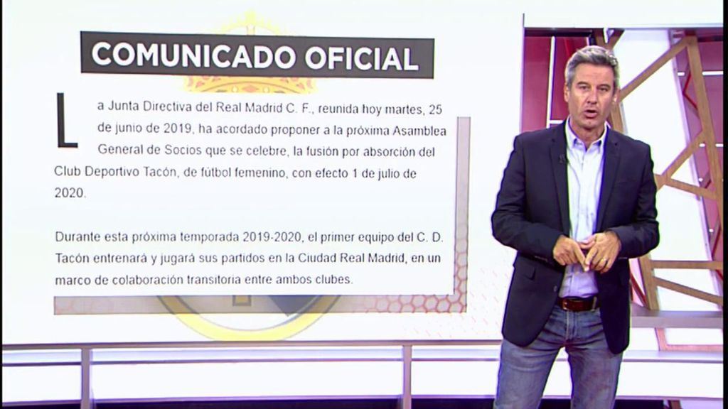 El CD Tacón jugará la próxima temporada en Valdebebas como parte de su absorción por el Real Madrid