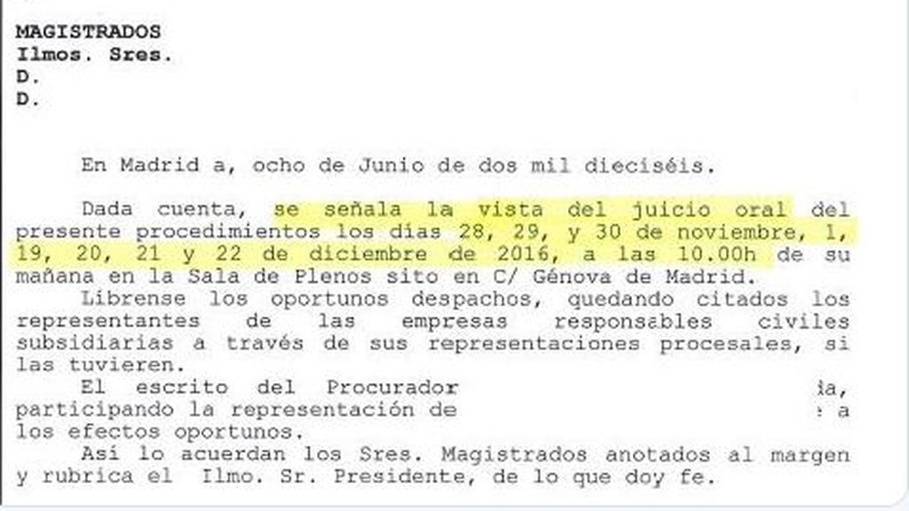 La Audiencia Nacional suspende un juicio ocho veces en tres años La Audiencia Nacional suspende un juicio ocho veces en tres años