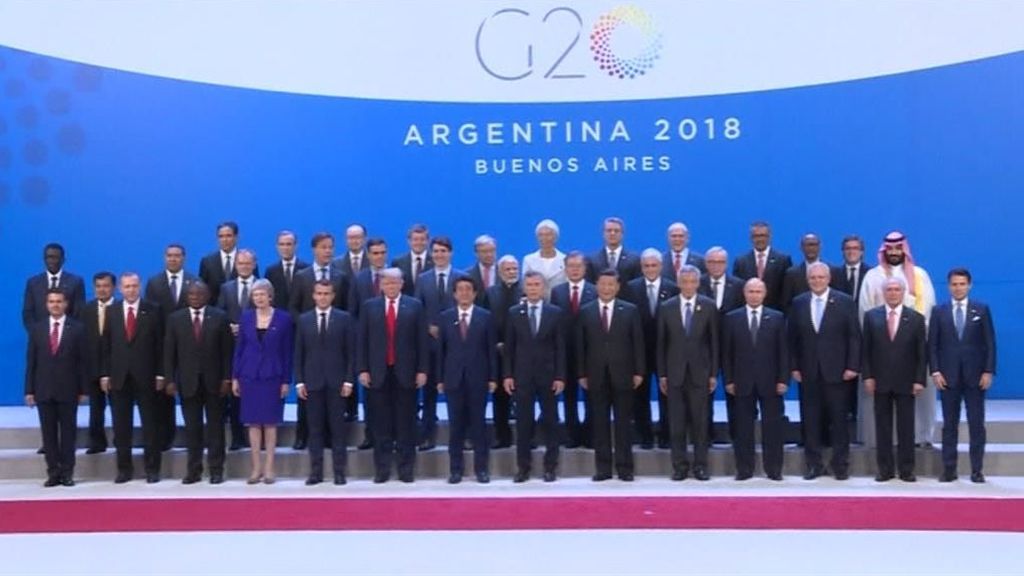La foto de familia de la última reunión del G20