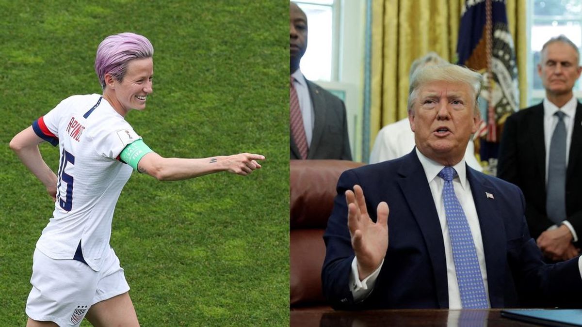 Trump contesta a Rapinoe: "Megan nunca le debería faltar el respeto a nuestro país"