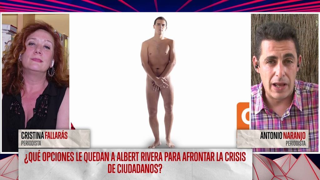 Risto Mejide se pone nervioso al ver la imagen de Albert Rivera desnudo