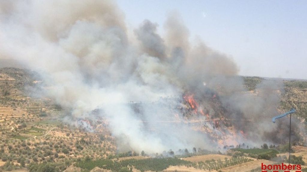 El incendio de Tarragona se origina a las 14:29 horas del miércoles 26 de junio