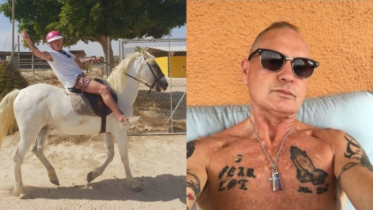 Montar a caballo, conducir una moto de agua o jugar al golf: las excéntricas vacaciones de Paul Gascoigne en Benidorm