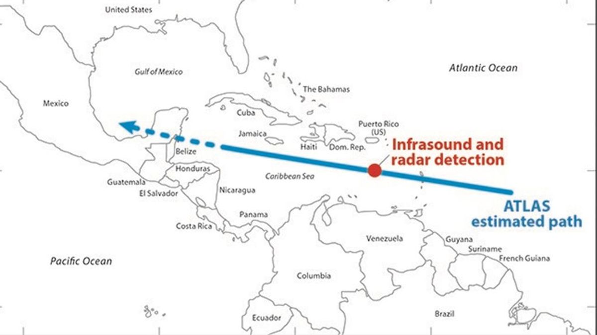 Detectado un asteroide de 4 metros horas antes de chocar contra la Tierra