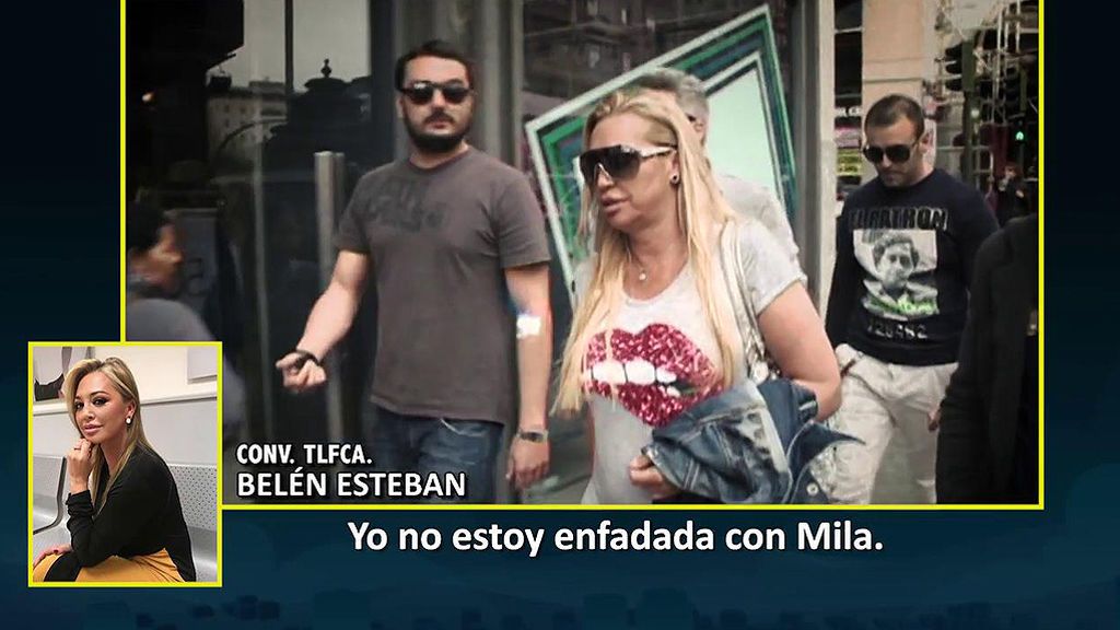 Belén Esteban habla de su conflicto con Mila: "No estoy enfadada con ella"