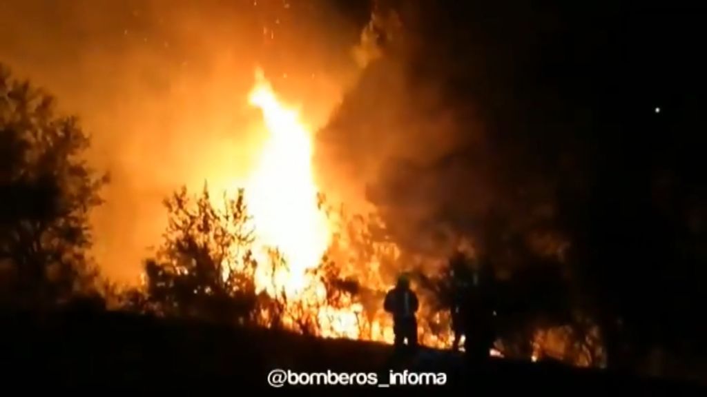 La UME se suma a las labores de extinción de los incendios de Toledo y Ambrox que permanecen a nivel 1