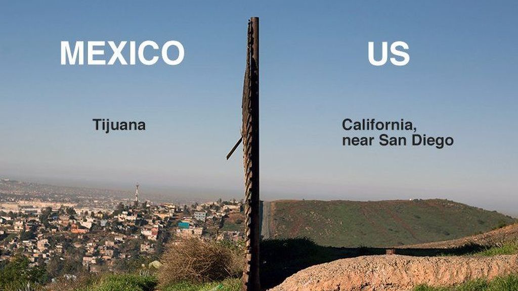 Frontera entre Estados y México