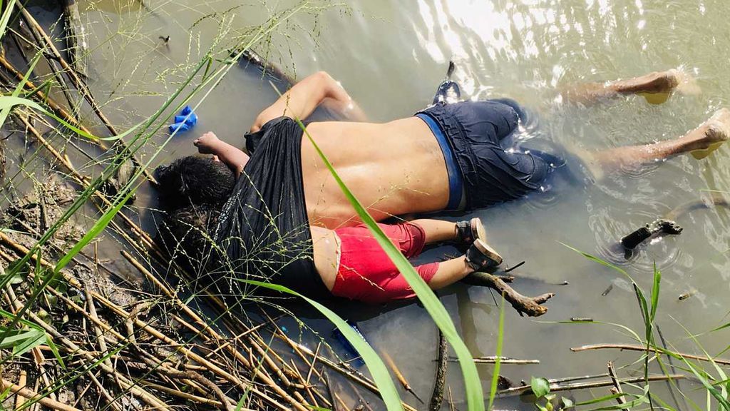 Oscar y Valeria ahogados en Rio Bravo