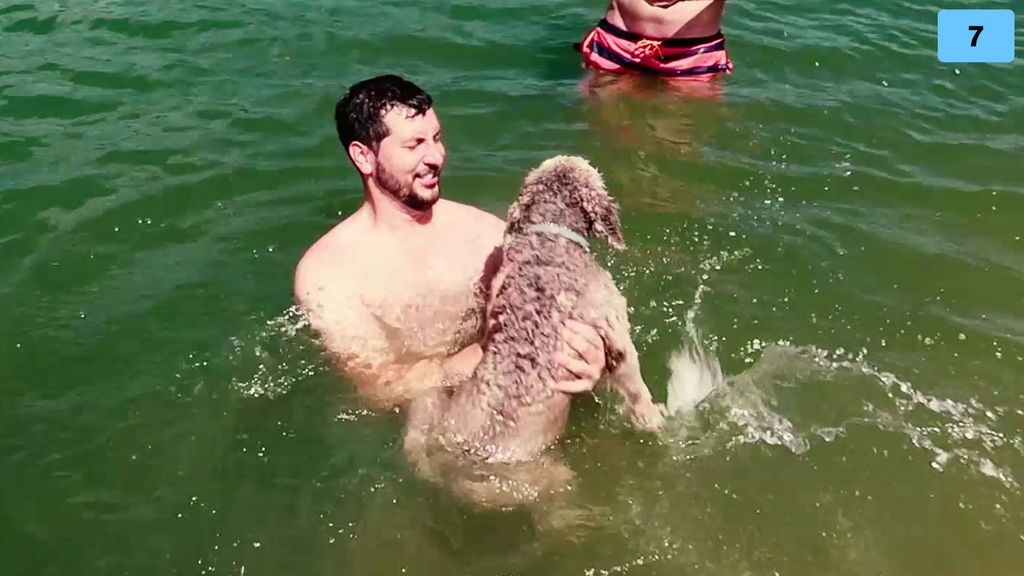 La primera vez de Teddy en el agua: Susana y Manu se lo llevan al pantano (1/2)