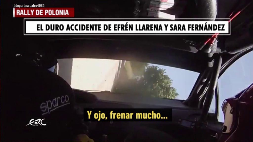 El brutal accidente visto desde dentro de un piloto y una copiloto españoles en el Rally de Polonia
