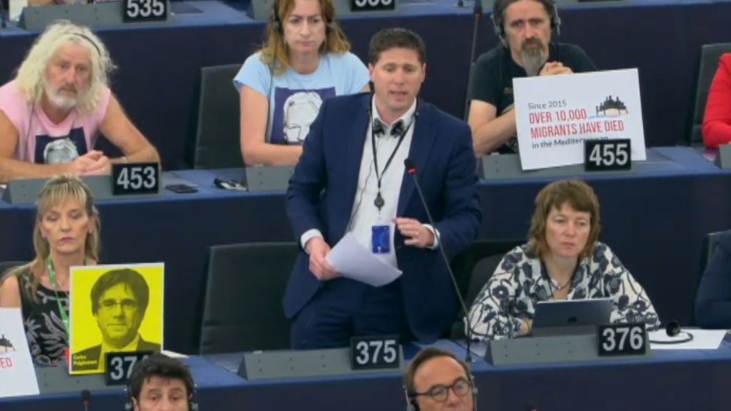 Las ausencias de Puigdemont, Junqueras y Comín en el Parlamento Europeo captan la atención de la Eurocámara