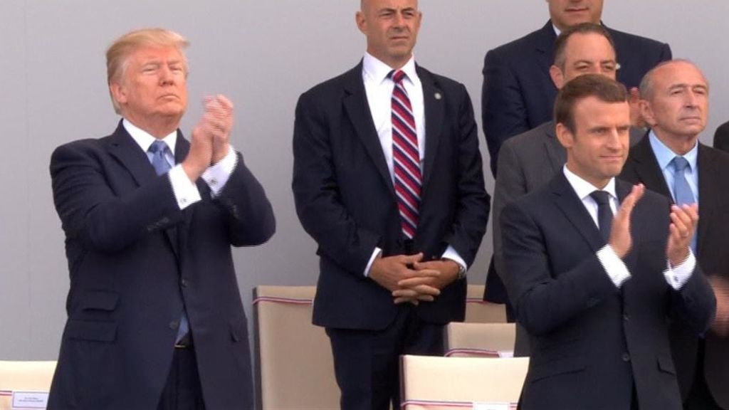 Trump emula a Macron con un desfile militar a gran escala