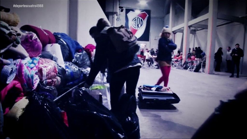 El Monumental de River Plate acoge a personas sin hogar durante la ola de frío en Buenos Aires