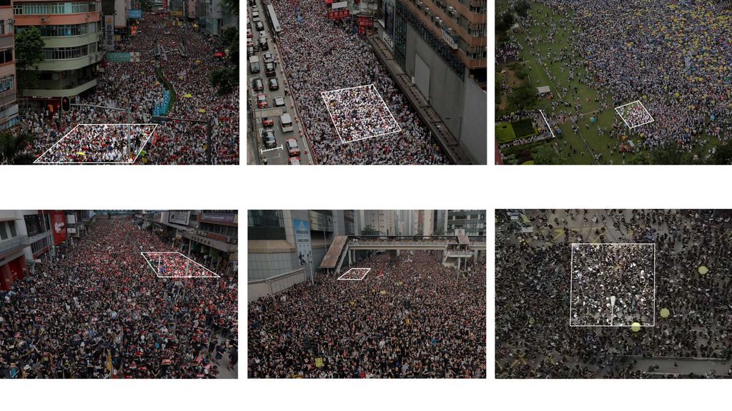 El recuento de manifestantes
