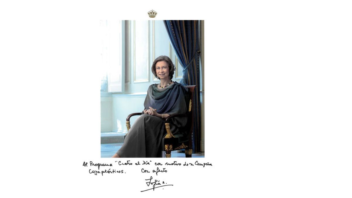 La Reina Sofía felicita a 'Cuatro al día' por el 'Comando Cazaplástico'