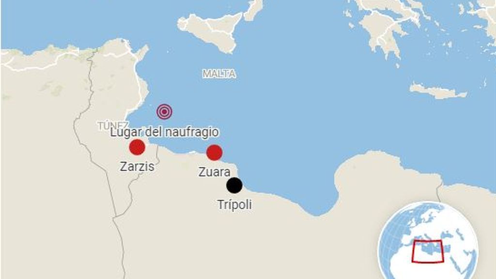 80 desaparecidos al naufragar una patera frente a las costas de Túnez 80 desaparecidos al naufragar una patera frente a las costas de Túnez