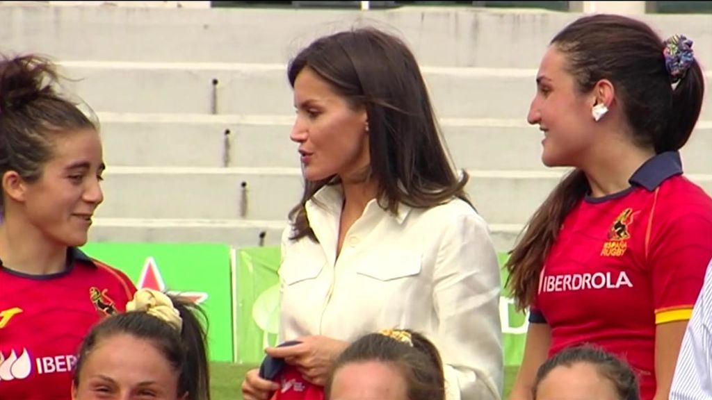 La visita de la Reina Letizia a la selección femenina de rugby antes de su preolimpico para los Juegos de Tokío