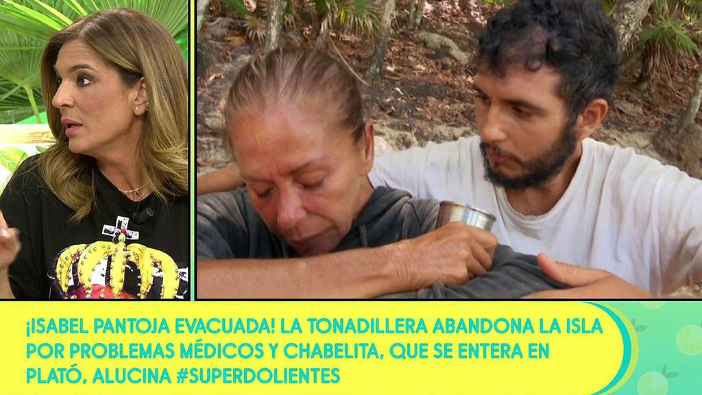 Raquel Bollo, tras la evacuación de Isabel Pantoja en 'Supervivientes': “Aparte del azúcar tiene los triglicéridos y eso le descompensa mucho”