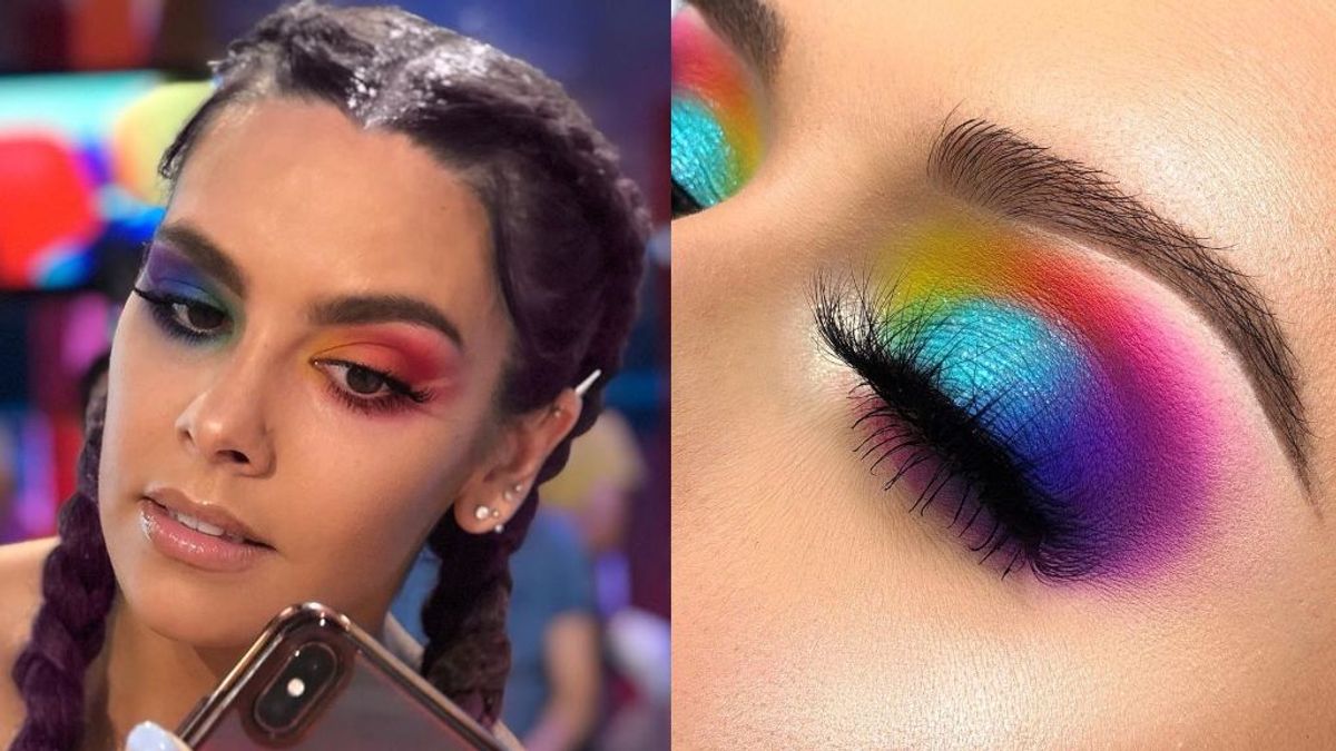 Orgullosxs del maquillaje 'rainbow': tutorial para conseguirlos ojos arcoiris de Cristina Pedroche