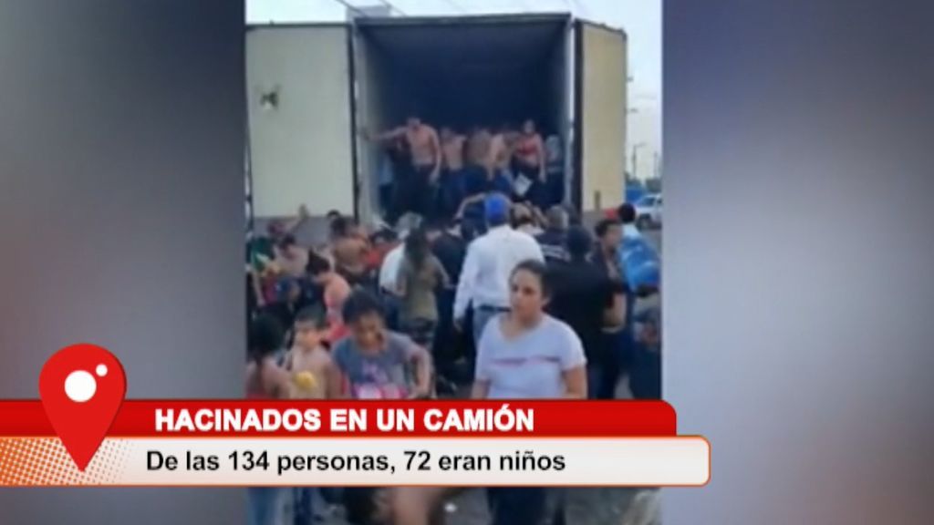 Rescatan a 134 personas hacinadas en un camión tratando de entrar a Estados Unidos