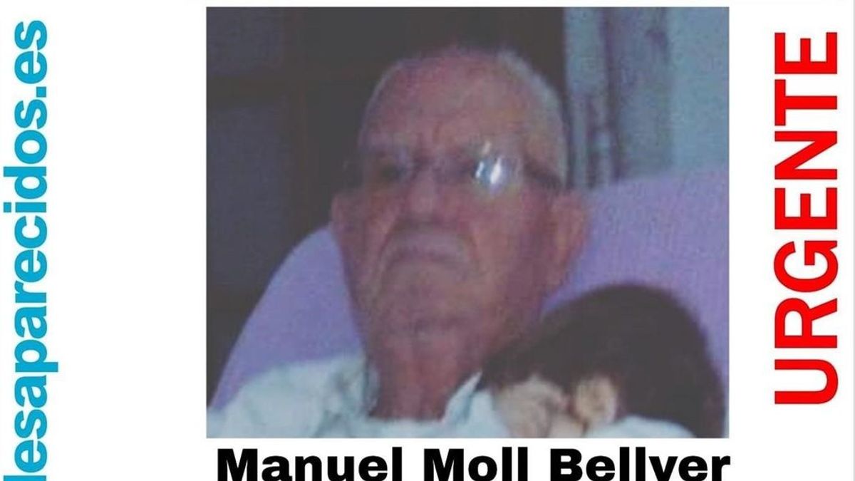 Piden colaboración ciudadana para encontrar a Manuel bellver, de 84 años, desaparecido en Palma