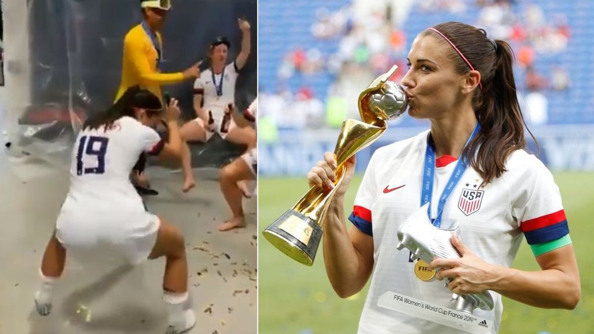El baile de la estadounidense Alex Morgan tras ganar el mundial femenino: Lo celebra con un 'perreo' El baile de la estadounidense Alex Morgan tras ganar el mundial femenino: Lo celebra con un 'perreo'