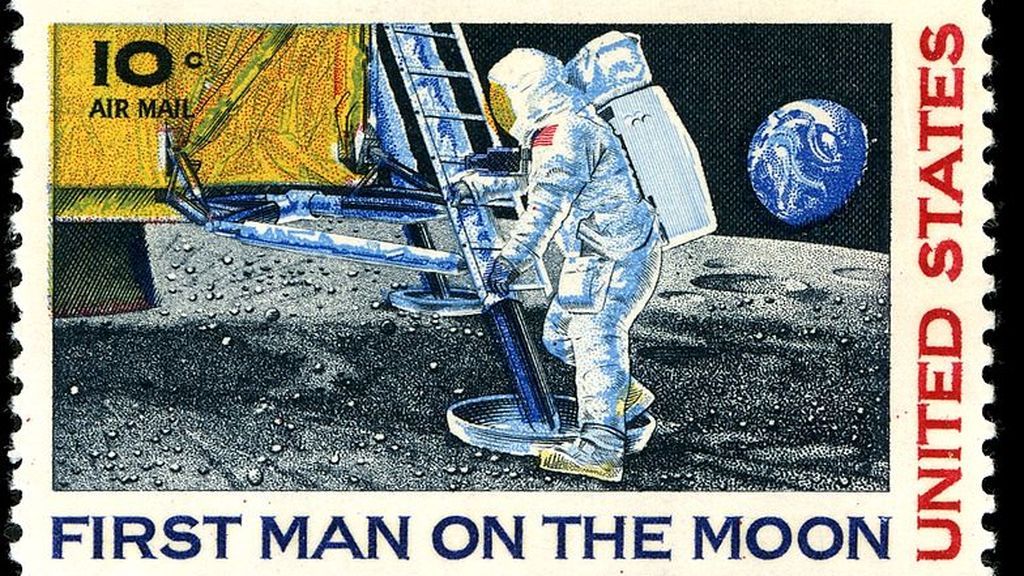 Sello del primer hombre en la Luna