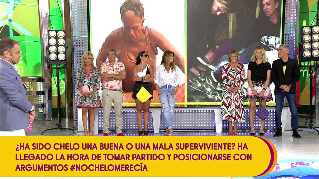 Los colaboradores de 'Sálvame' se posicionan a favor y en contra del concurso de Chelo en 'Supervivientes'