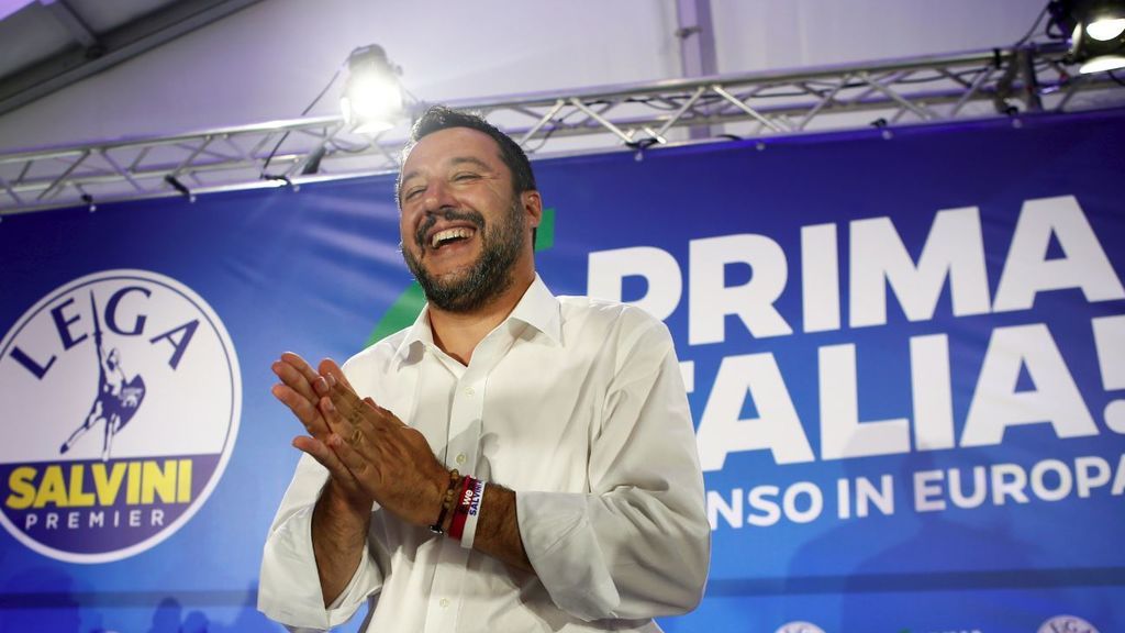 190708 INT salvini italia primer plano campaña electoral 190708 INT salvini italia primer plano campaña electoral