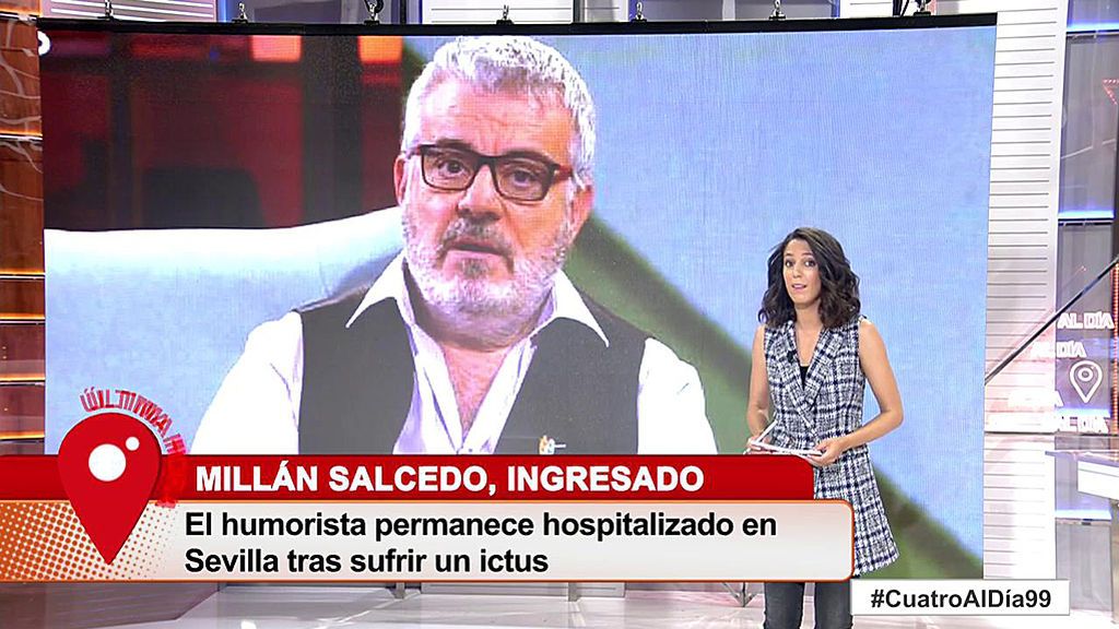 El humorista, Millán Salcedo, ingresado tras sufrir un ictus