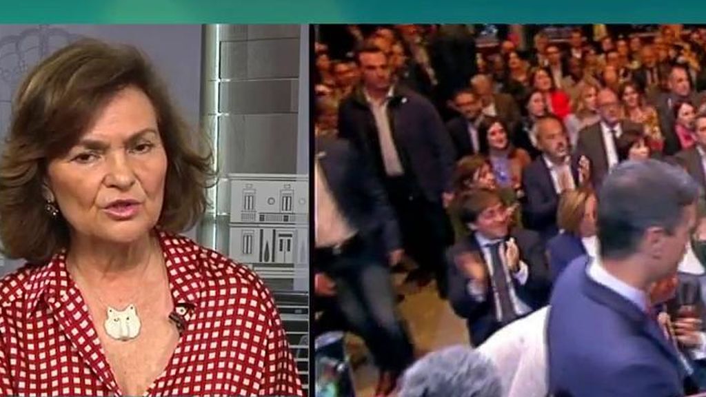 Carmen Calvo habla de la situación política de España