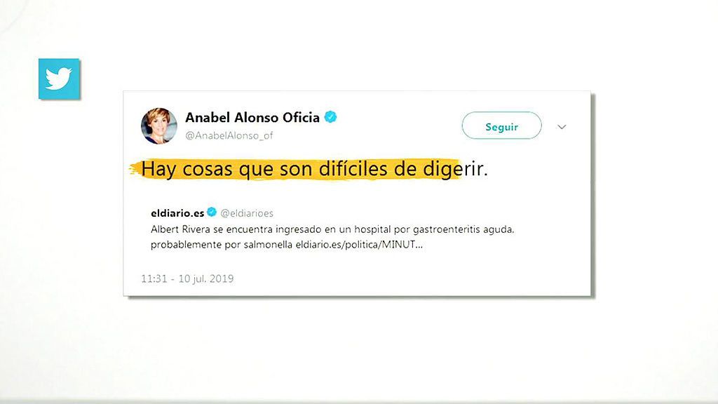 Un tuit de Anabel Alonso sobre Albert Rivera desencadena una guerra en Twitter