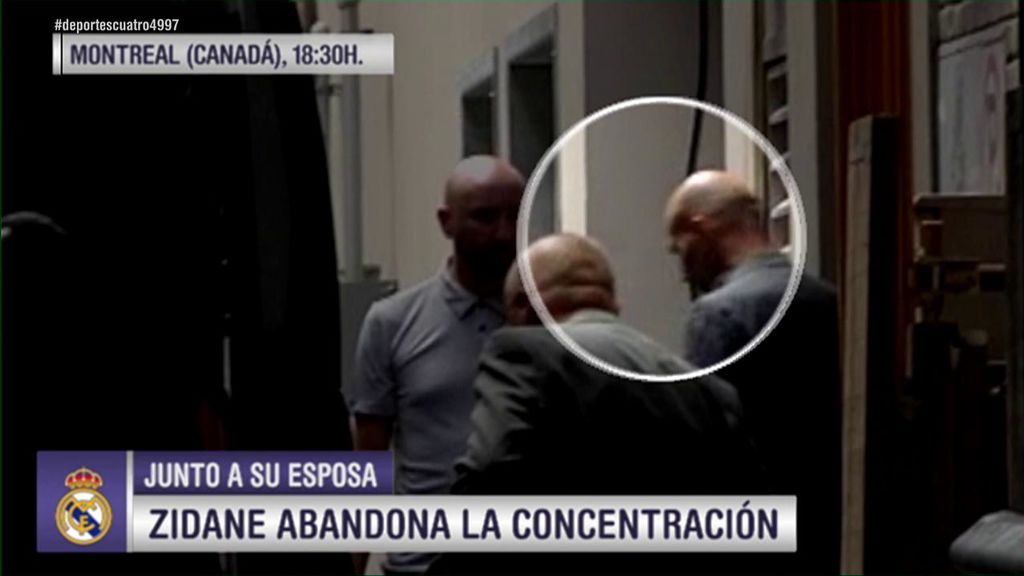 La salida de Zidane de la concentración del Real Madrid por motivos personales