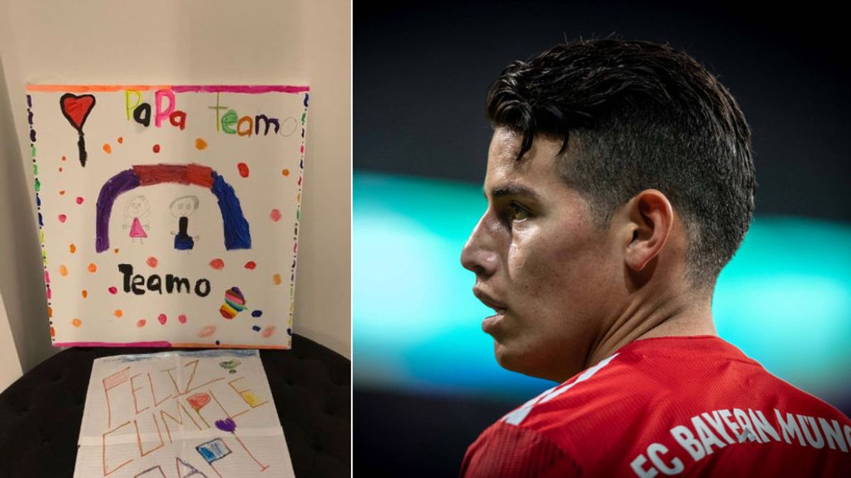 El emotivo regalo de cumpleaños de la hija de James Rodríguez: "Papá te amo"