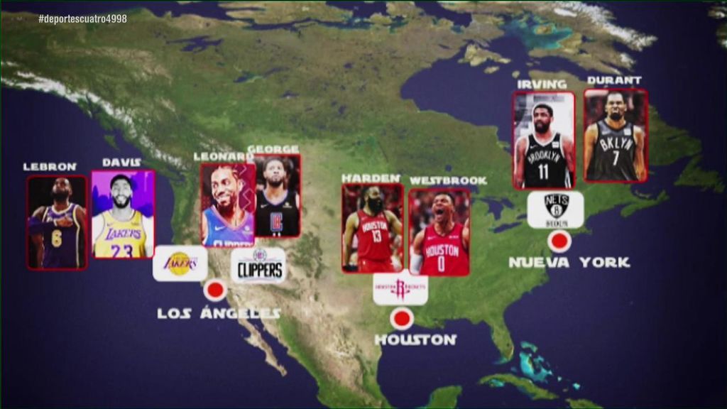 El baile de cromos en la NBA: Las espectaculares parejas que buscarán el anillo