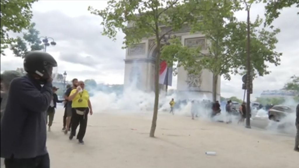 152 detenidos en las protestas de los 'chalecos amarillos' durante el Día Nacional de Francia