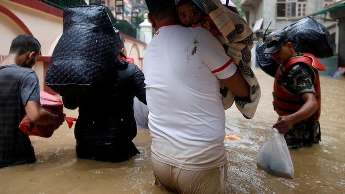 Ascienden a 43 los fallecidos por las inundaciones y los deslizamientos de tierra en Nepal