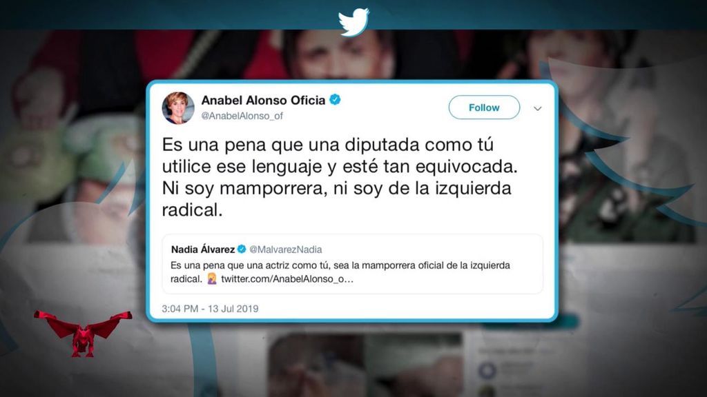 Anabel Alonso la vuelve a liar en las redes sociales