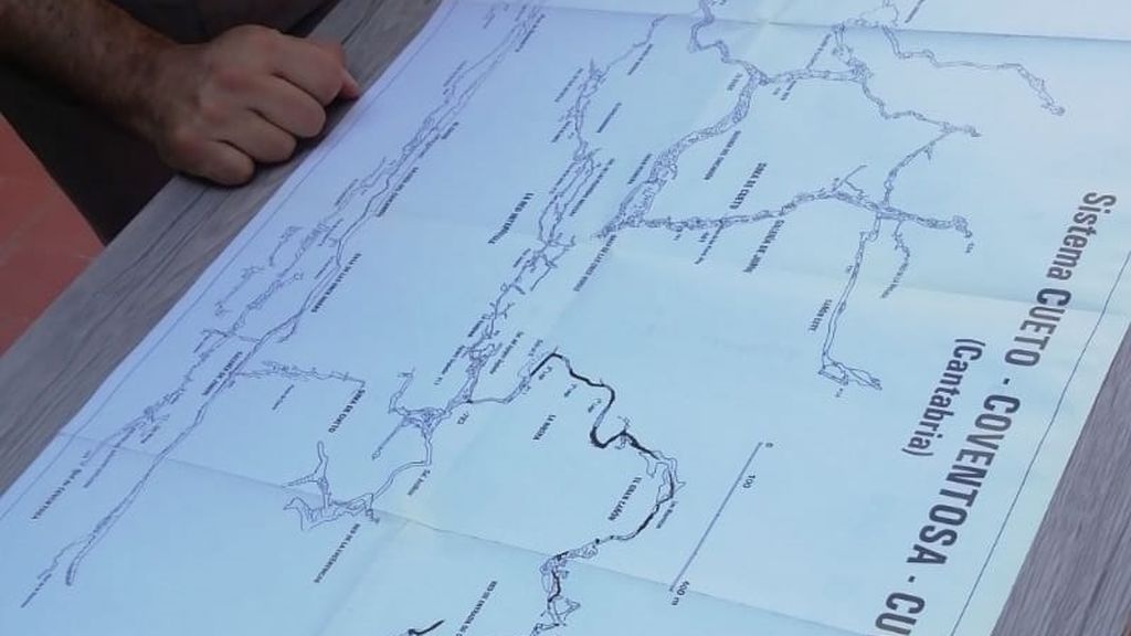 Mapa de la travesía de Cueto-Coventosa