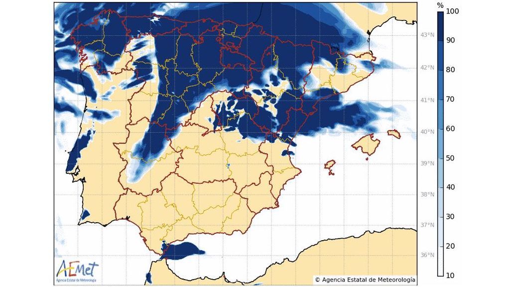 Nubosidad prevista para la noche del martes durante el eclipse lunar